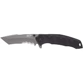 Smith &amp; Wesson M&amp;P Special Ops 9.3in Stainless Steel Assisted Opening Knife with 4in Tanto Blade and G10 Handle for Outdoor, Tactical, Survival and EDC,Black