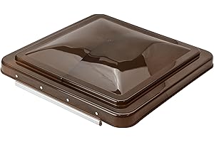 Leisure Coachworks 14 Inch RV Roof Vent Cover Replacement Vent Lid Smoked for Camper Trailer Motorhome (Smoked 1-Pack)