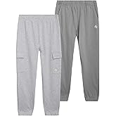 RBX Boys Sweatpants - 2 Pack Soft Performance Fleece Athletic Pants Boys Joggers Kids Sweatpants with Pockets (Sizes: 8-16)