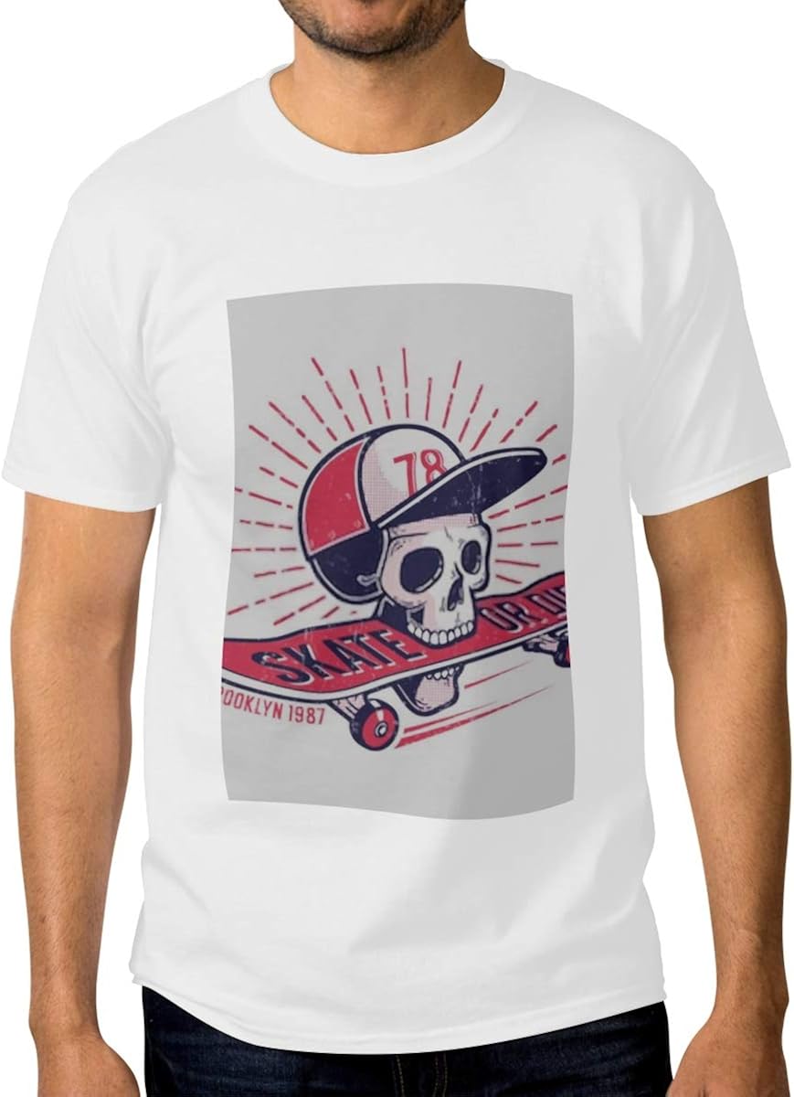 Mens Crewneck Shirts Cool Youth Skateboarding Authentic