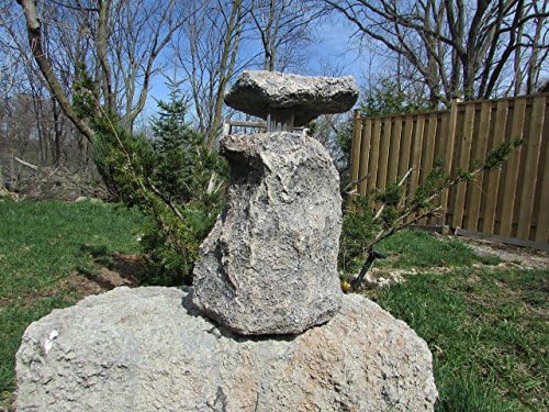 Outdoor Solar Light - functional art - levitating stone