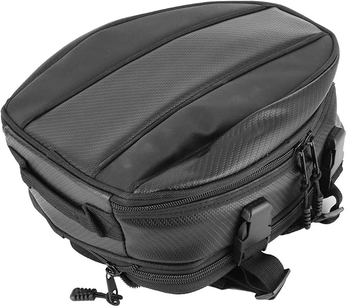 Motorcycle Rear Seat Bag Waterproof Back Saddle Helmet Tail