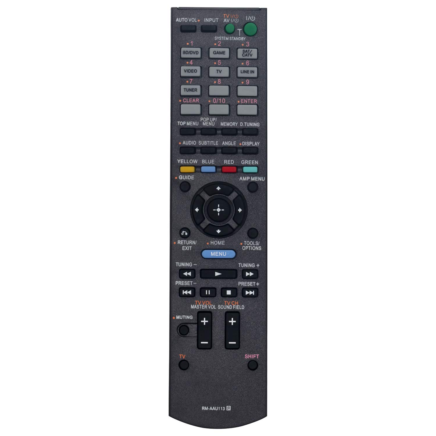 RM-AAU113 Remote Control - VINABTY RM AAU113 Remote Control for Sony Home Theater System HT-SS380 HTC-T550W HTCT550W HT-CT550W RMAAU113 Remote controller