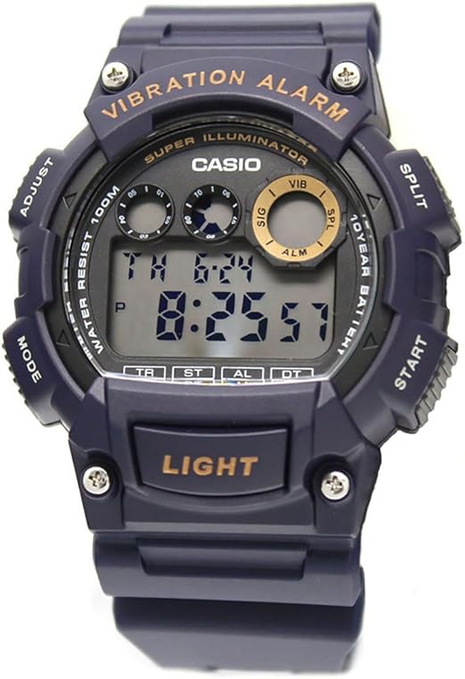 navy blue digital watch