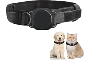 SLEVNYEN VERSAINSECT r for Dogs, Mini GPS Tracker for Cats, No Monthly Fee, Real-Time Global Location Tracker, Waterproof Pet Tracker with Collar, Compatible with Apple Find My App, iOS