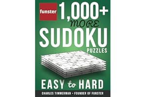 Funster 1,000+ More Sudoku Puzzles Easy to Hard: Sudoku puzzles for adults