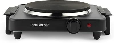 Progress EK4353P Single Electric Hot Plate 1500W Camping Stove