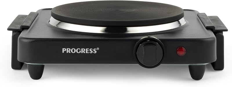 Progress EK4353P Single Electric Hot Plate 1500W Camping Stove
