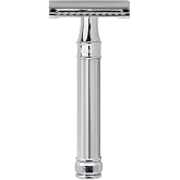 Edwin Jagger Double Edge Safety Razor With Long Handle (Blue) (Barley)