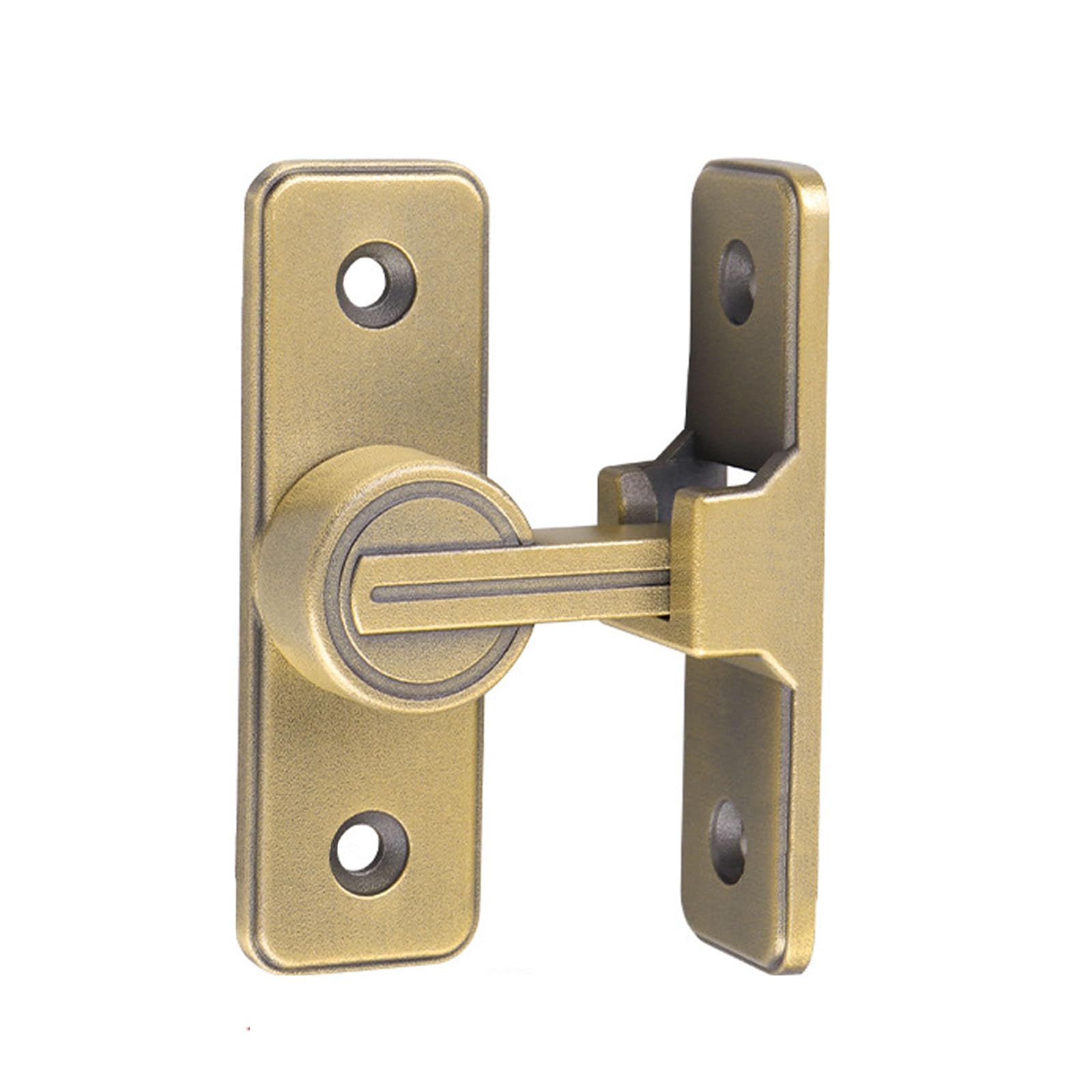 Betensh Sliding Barn Door Lock 90 Degree Right Angle Gate Latches Flip Latch Safety Door Bolt Latch Lock Suitable for Garden Bathroom Barn Doors Balcony Doors，Bronze — image 1