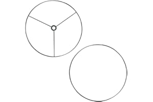 I Like That Lamp Wire Lamp Shade Rings with US Style Spider Fitter (8” Diameter), Includes 2 Galvanized Steel Silver Drum Rings, Make DIY Table/Floor/Pendant Lamps, For Lamps With Harps