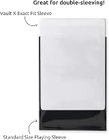 Vault X Exact Fit Inner Sleeves Soft 60 Micron High Clarity 100 Pack TCG Cards view 2