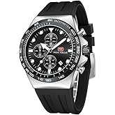 AIMES Watch for Men Sport Military Waterproof Chronograph Mens Watches Analog Quartz Big Face Classic Stylish Fashion Casual Designer Business Work Wrist Watch Elegant Gift for Men