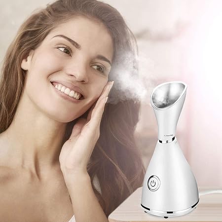 iKALULA Gesichtssauna Gesichtsdampfer, Professionelle Nano Ionic Gesicht Dampfgerät Luftbefeuchter Dampfer für Face Befeuchte