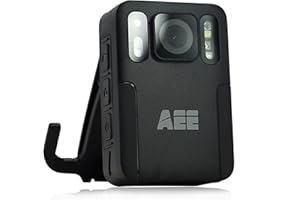 AEE TECHNOLOGY AEE M16 Body Worn Camera with Audio Recording Wearable 1080P HD Police Body Mounted Camera for Law Enforcement, Max 128GB, 48MP Lightweight and Portable Body Cameras with Compact Design