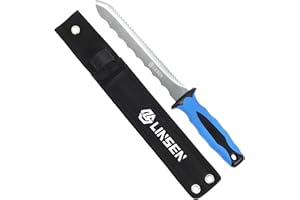 PAXLINSEN Stainless Steel Garden Knife with 7.8" Blade with New Handle, Double Side Utility Sod Cutter Lawn Repair Garden Kni