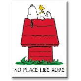 Peanuts No Place Like Home Snoopy Doghouse Magnet