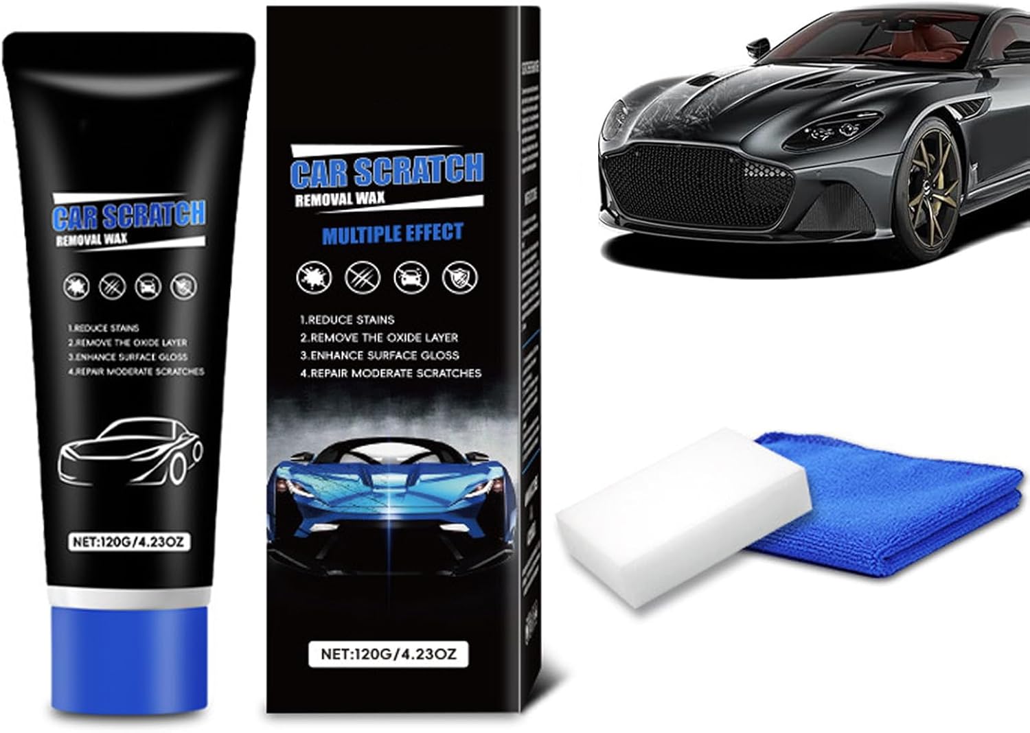 2026 New Upgraded Erase Car Scratch Remover for Deep Scratches, Car Paint Scratch Remover for Vehicles, Car Scratch Repair Kit, Cars Paint Scratch Repair