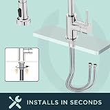FORIOUS Kitchen Tap Spring Kitchen Sink Mixer High Arc 360° 2 Spray Chrome view 5