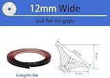 Zayejod Black PVC Quadrant Trim 3m 12mm x 6mm Self Adhesive Beading view 2