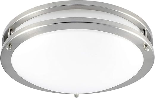 Luxrite Led Flush Mount Ceiling Light 12 Inch Dimmable 5000k