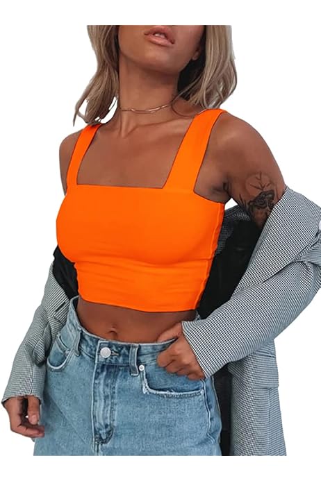 Hype & Vice University Of Tennessee Cropped Cut-Off Tank - Women's Game Day Top, Tennessee Orange, Soft Ribbed