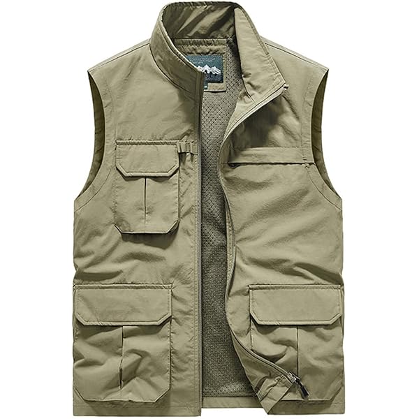 Dvbfufv Autumn Winter Military Vest Men Stand Collar Thick Warm