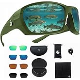 Fishing Glasses Pro Kit - Polarized Sunglasses With 4 Lenses for Clear Visibility in Offshore & Shallow Water -Eye Protection