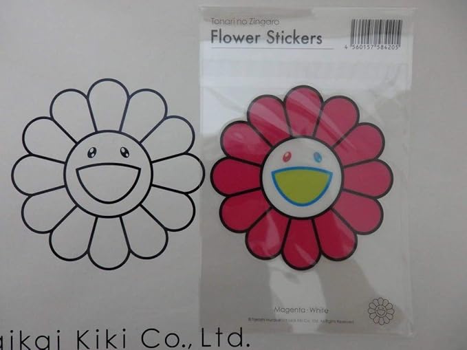 Amazon Co Jp 村上隆 フラワー カイカイキキ お花 マゼンタ Stars展 ステッカー シール ゆず Tonari No Zingaro ビリーアイリッシュ ホビー 通販
