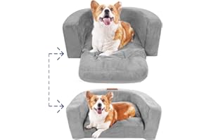 suddus Dog Beds for Medium Dogs, Dog Sofa Bed with High Density Foam, Dog Couch with Removable Cover
