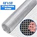 Goplus 48'' x 50' 1/2 inch Hardware Cloth Galvanized Welded Cage Wire, Poultry Enclosure Plant Supports Doors Window Wire Fence Rabbit Chicken Run Fence