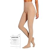 HONENNA Colorful Womens Fleece Lined Tights High Waisted Opaque Winter Thermal Pantyhose, Medias Termicas Para Mujer