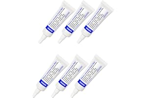 EDSRDUS SG01 Silicone High-Dielectric Grease for Electrical Connectors Valve Waterproof Insulation O-Ring Lubricant 0.35OZ(10g) x6 Pack