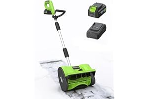 STEELITE Cordless Snow Shovel, 13" Electric Snow Blower 20V, 4Ah Battery, 300lb/min Snow Removal, 20FT Throw Distance, Lightweight 9.9lb, Ideal for Driveway/Steps/Patio/Sidewalk