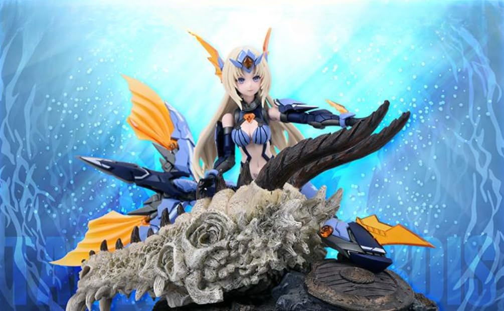 HiPlay Nuke Matrix Plastic Model Kits: Cyber Forest Mermaid, Storm Interceptor: Royal Enforcer, Tanya Charybdis, Mecha Musume, Anime Style 1:12 Scale Collectible Action Figures (Mermaid)