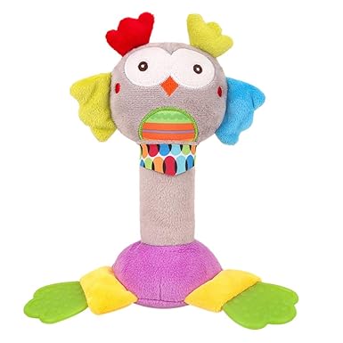 Wascoo Kinderspielzeug Lernspielzeug Kindertagesgeschenk ?Tier-Handglocken-musikalische Baby-weiche Spielwaren Entwicklungsra