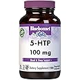 Bluebonnet Nutrition 5-HTP(Hydroxytrypophan) 100mg, for Neurotransmitter Support*, Supports Positive Mood*, Soy-Free, Gluten-Free, Non-GMO, Kosher Certified, Vegan, White,120 Vegetable Capsule