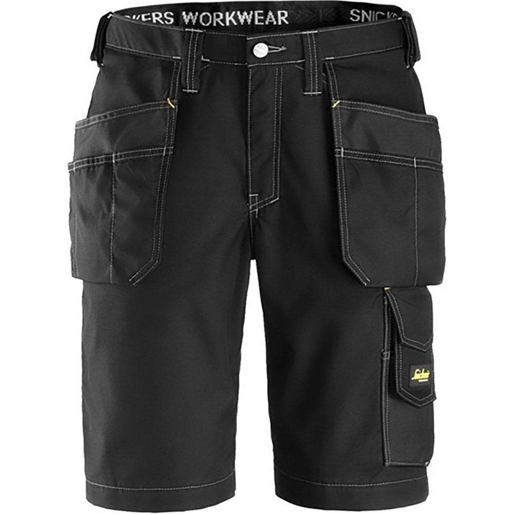 Snickers 30230404048 Rip-Stop artisan shorts with holster pouch size 48 black