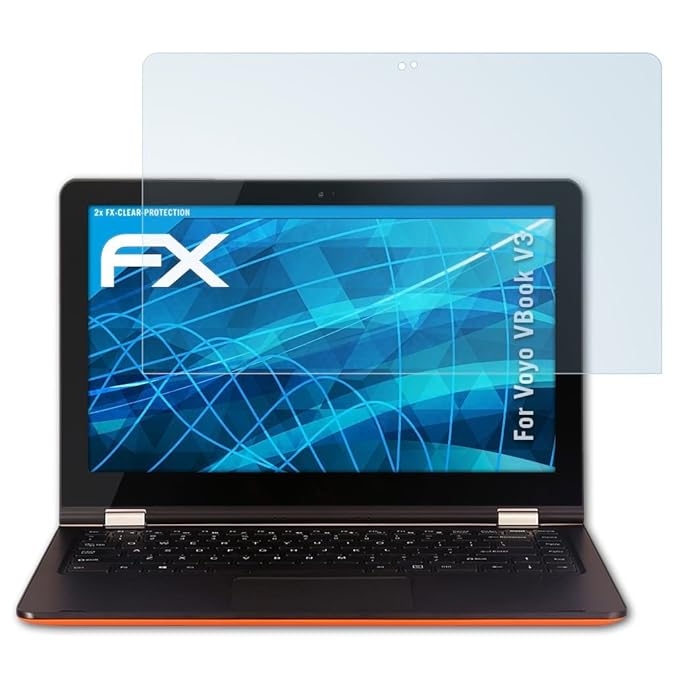 atFolix Schutzfolie kompatibel mit Voyo VBook V3 Folie, ultraklare FX Displayschutzfolie (2X)