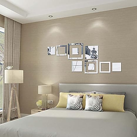 Cxyy Espejos Formas 3d Pegatinas De Pared Calcomanias 3d Para