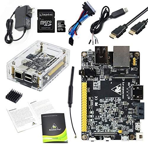 Banana Pro Dual Core (1GB) Complete Full Kit -- Includes Banana Pro--Quick Start Guide--Clear Case--power Supply--Sata Cable--kingston 8gb Micro Sd Card and Adapter--Hdmi Cable--Usb to TTL Cable and Heatsink
