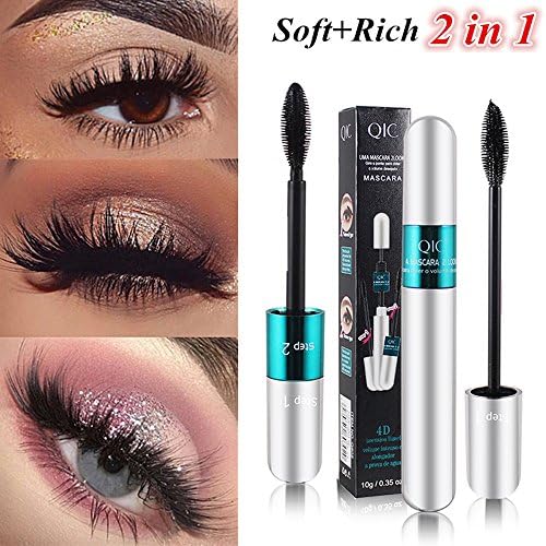 Prevently Mascara, New Creative 3D Fiber Mascara Long Black Lash Eyelash Extension Waterproof Eye Makeup Extension Tool