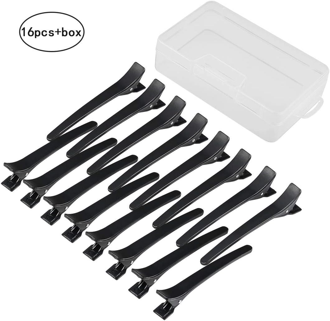 Hair Clip,SEELOK 16 Pcs Sectioning Clips Hairdressing Salon Croc Hair Grip Styling Clamps Claw for Women and Girls