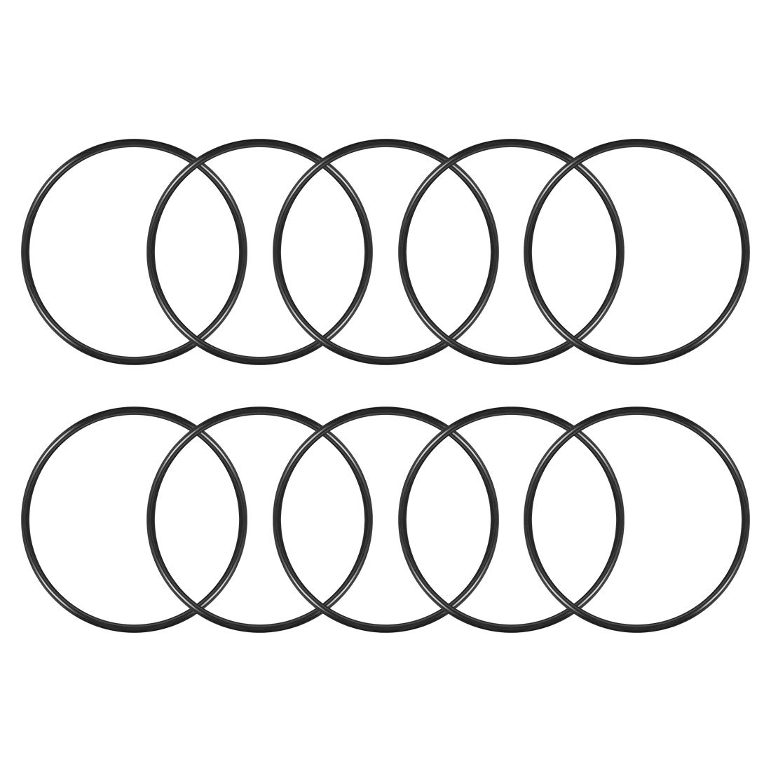 sourcingmap Nitrile Rubber O-Rings 140mm OD 133mm ID 3.5mm Width, Metric Sealing Gasket, Pack of 10
