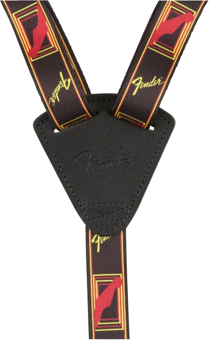 Fender Correa para ukelele, negro/amarillo/rojo.