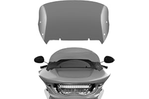 totiancong Smoke 12" Wave Windshield Windscreen Compatible for Harley Davidson CVO Road Glide FLHXSE,Road Glide FLHX 2023 2024 Road Glide Accessories