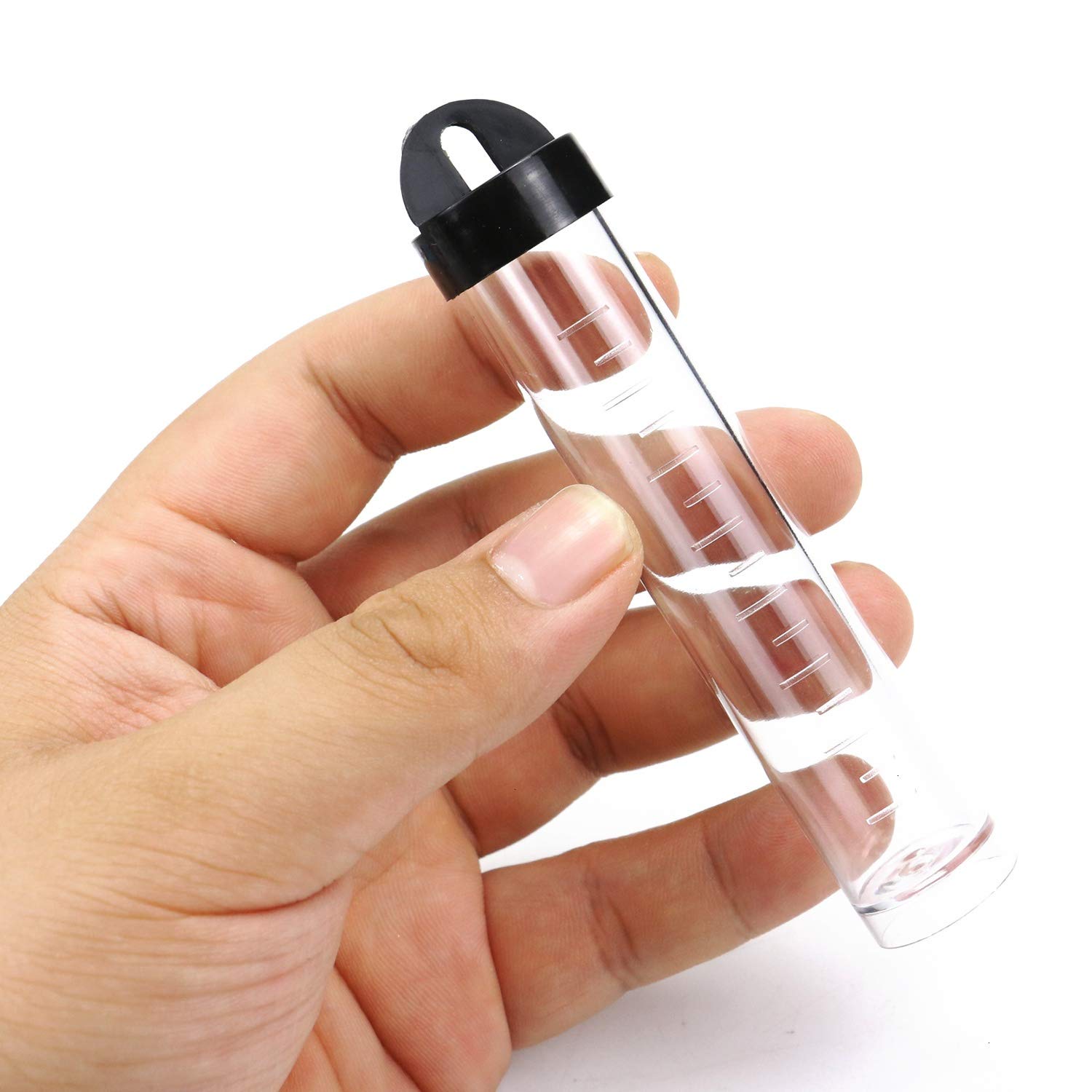 Monrocco 10 Pack Clear Plastic Sewing Needle Case Tube Sewing Needles