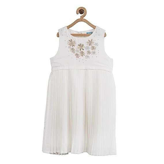 girls white embroidered dress