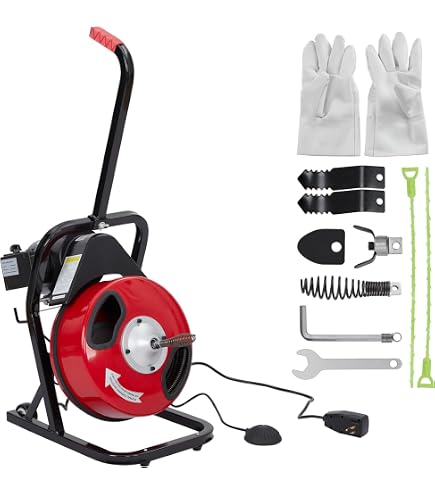 Drain Snake Clog Remover, 8 Pack Toilet Snake Auger, Sink Snake, Drain...