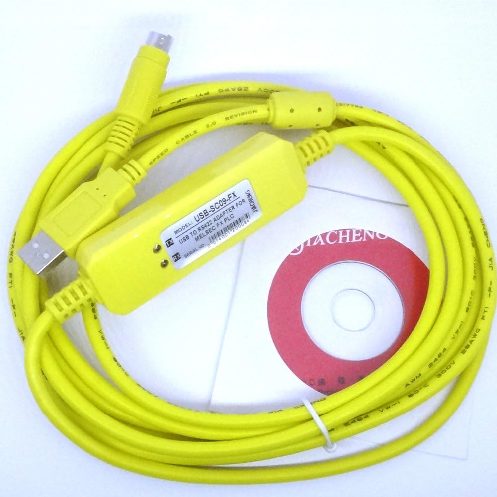AMSAMOTION FOR Mitsubishi PLC Programming Cable USB - SC09 - FX PLC Data Line